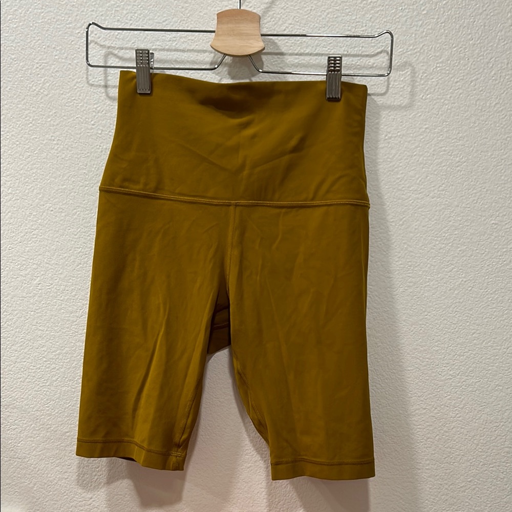 High-Waisted Mustard Women's Shorts